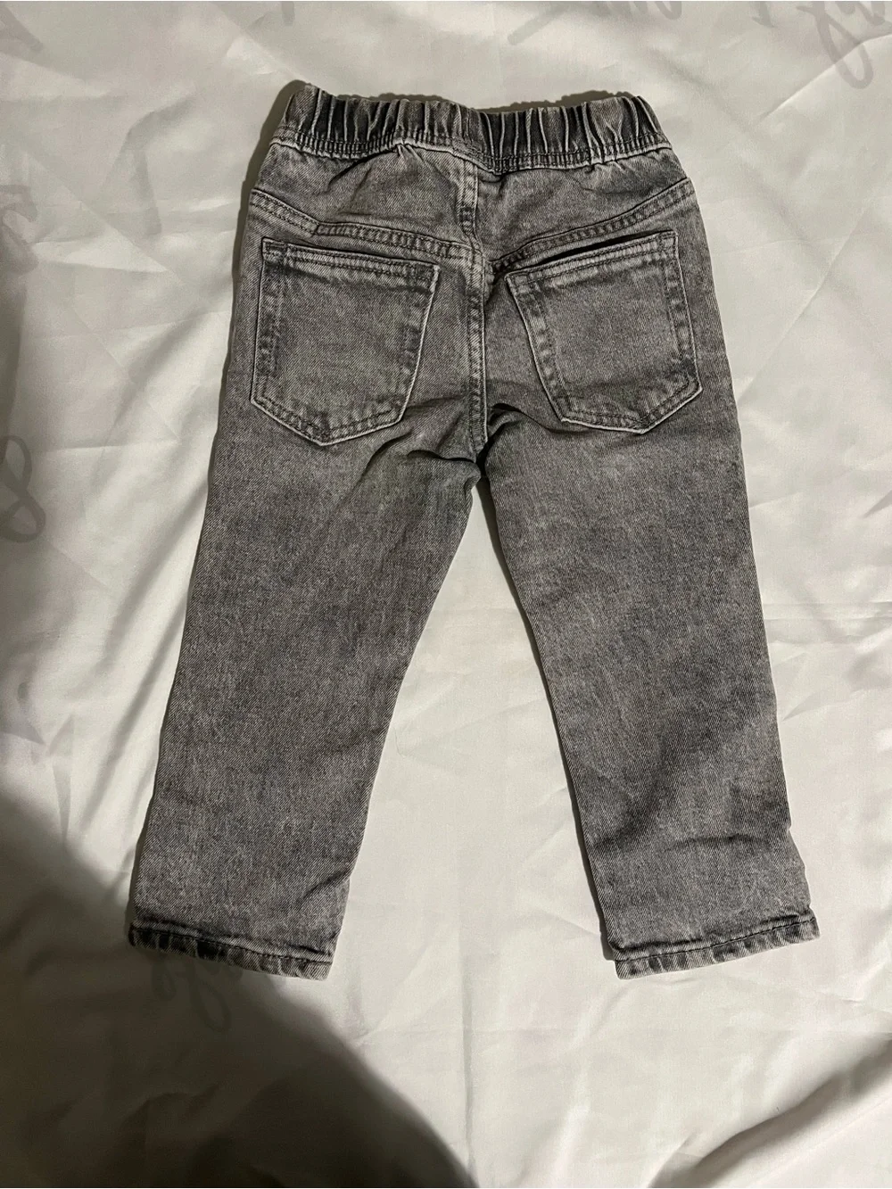 Gap Toddler Elastic Waist Grey Denim Slim Fit Jeans Size 2T